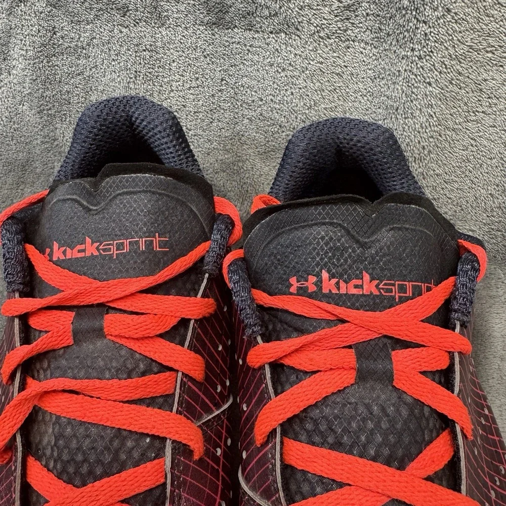 Under Armour Sprint Spikes 3022002-600 Red Black Men's Size 10 Track Running‎